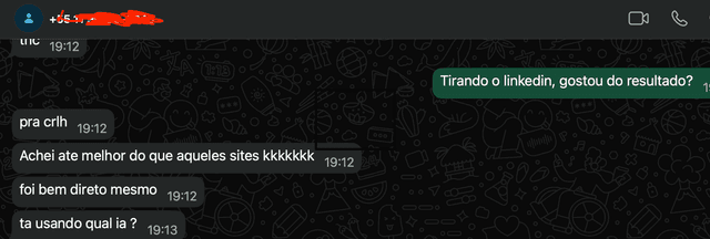 Feedback positivo sobre o currículo otimizado